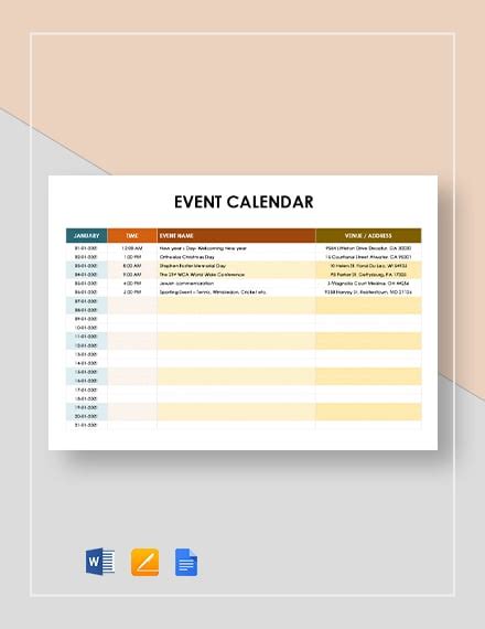 aqw calender|free event calendar template.